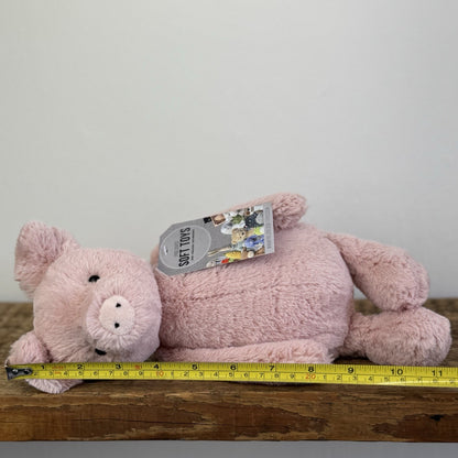 Jellycat Medium Bashful Piglet - Pink Medium Bashful Pig Soft Toy Retired 12"