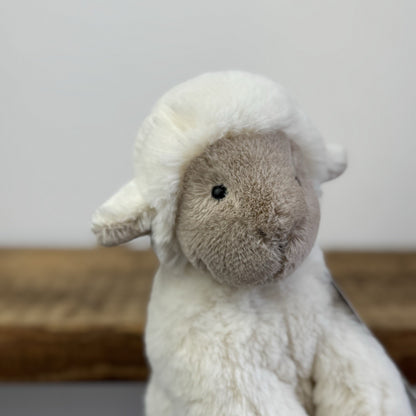 Jellycat Small Libby Lamb - Small Fluffy Lamb Soft Toy Sitting Retired 8"