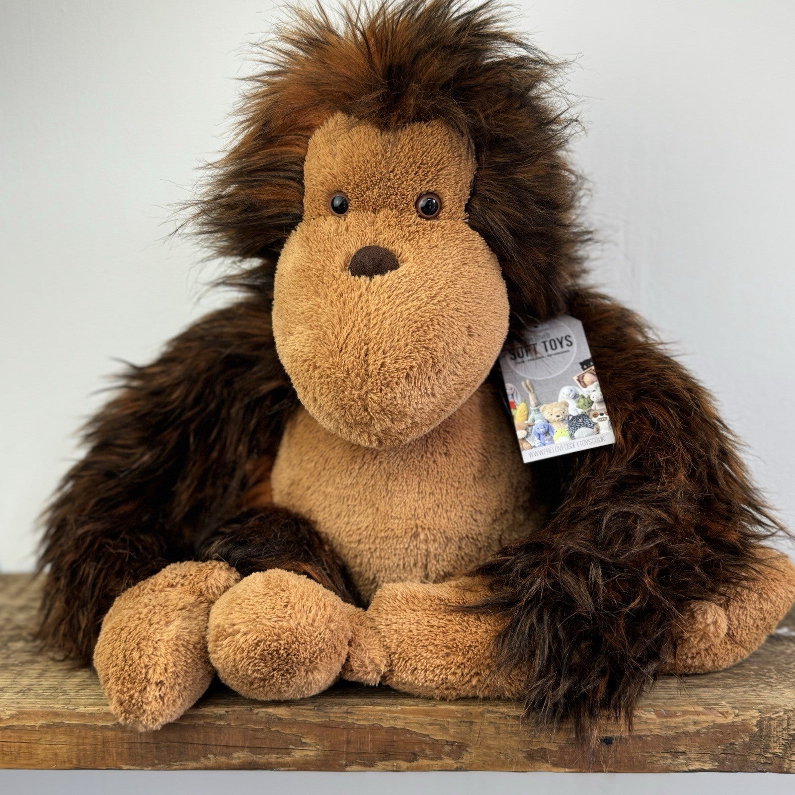 Jellycat Olaf The Orangutan Monkey Soft Plush Toy Very Large Big Retired 22"