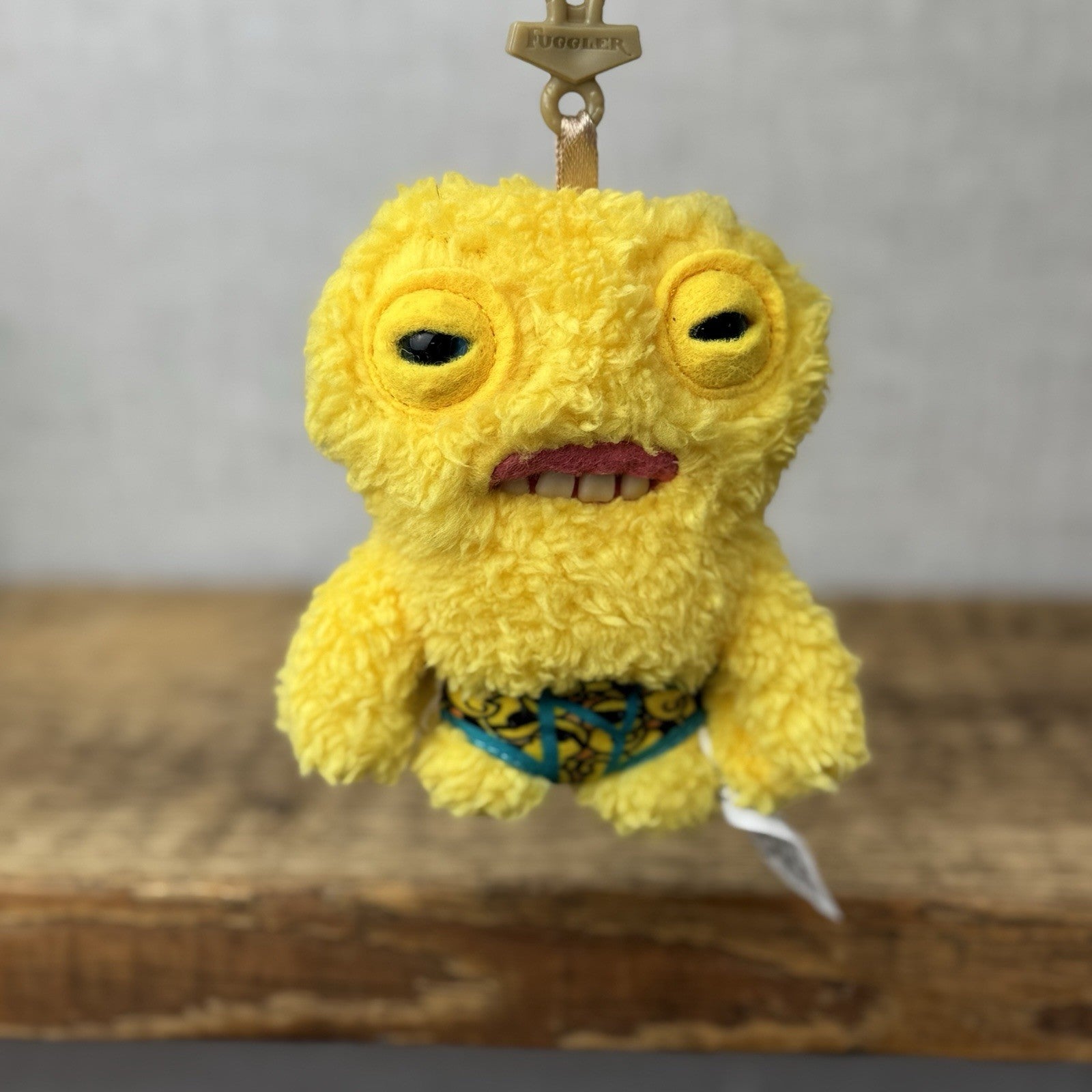 Fuggler Keychain - Funny Ugly Monster Keyring Squidge Budgie Fug Keyring Mini 5"