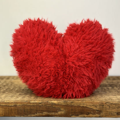 Jellycat Beatie Heart - Valentines Fluffy Red Heart Soft Toy Retired Larger 9"