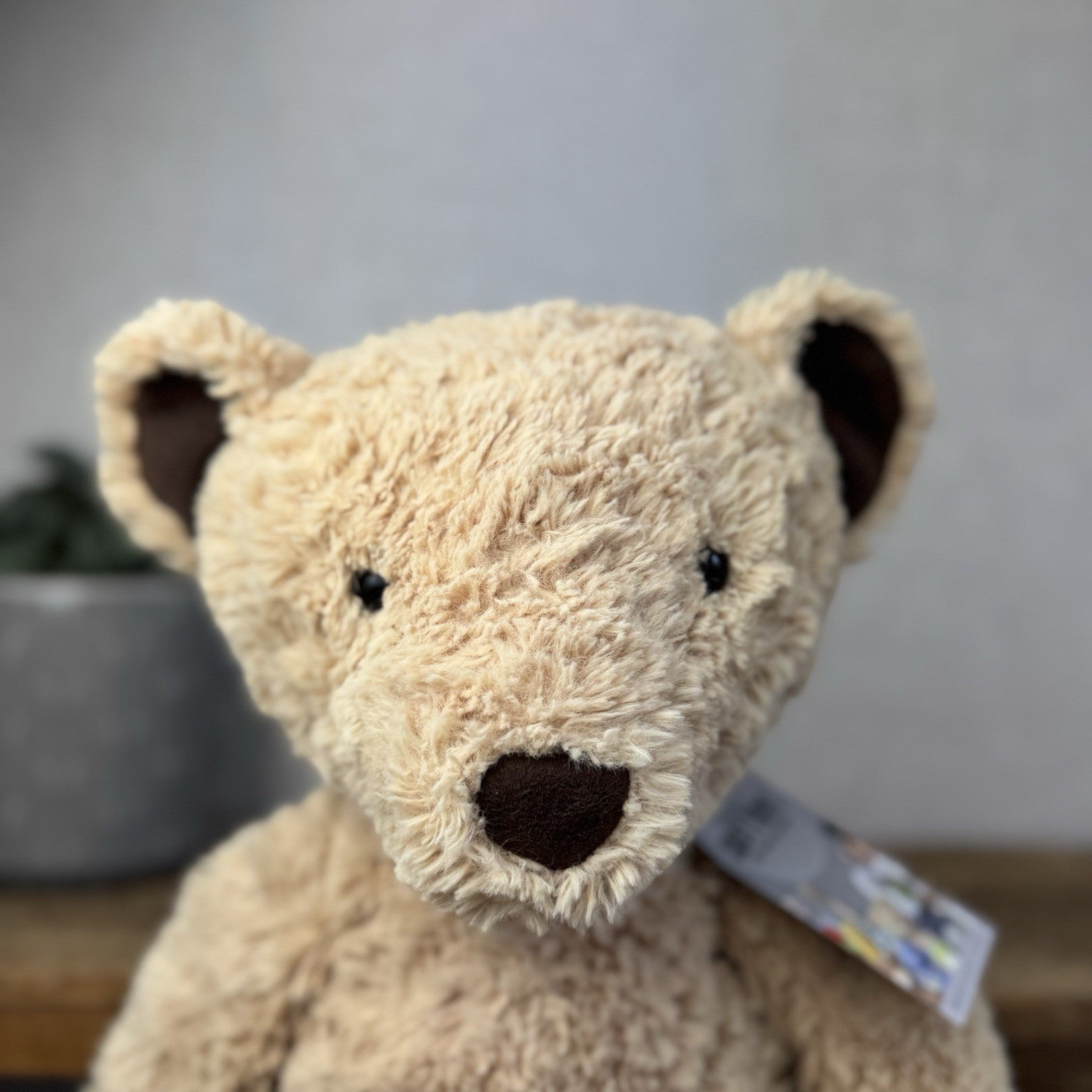 Jellycat Edward Bear Large - Big Light Brown Traditional Beige Bear Rare 17”