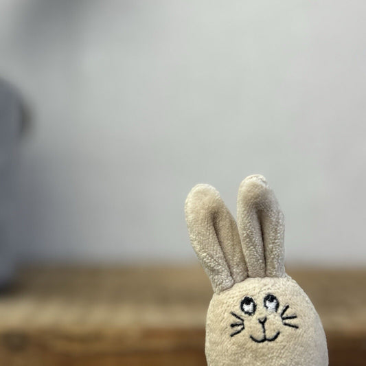 Jellycat Bean Bunny - Tiny Beige Rabbit Bean Vintage Rare Collectible Mini 3"