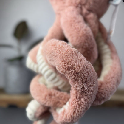 Jellycat Large Odell Octopus - Peach Large Octopus Beanie Toy Retired Pink 20”