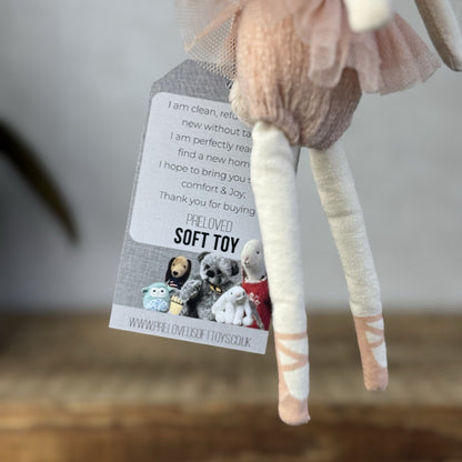 Maileg Dancing Ballerina Bunny Retired 2018 (No Tube) Retired Magnetic Hands 9”