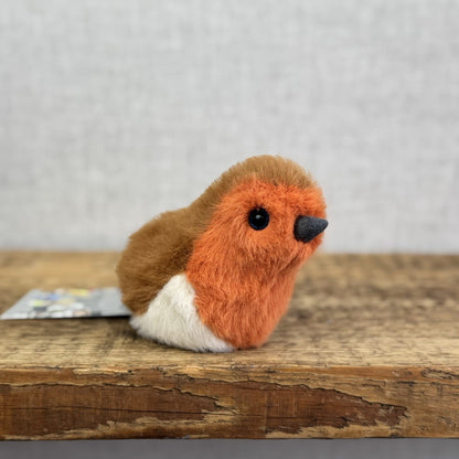 Jellycat Birdling Robin - Bird Pocket Pal Beanie Fluffy Bird Soft Toy Retired 4"