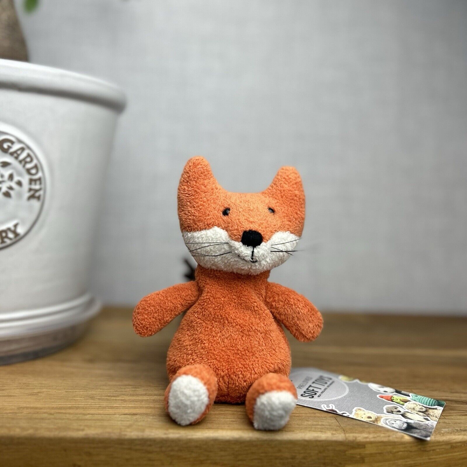 Jellycat Small Noodle Fox - Small Red Fox Chunky Tail - Small Retired Fox 7”