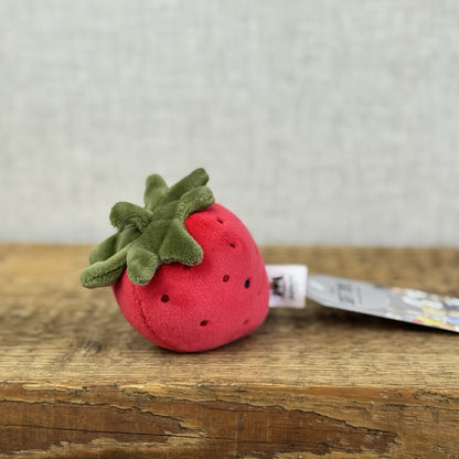 Jellycat Fabulous Fruit Strawberry - Soft Toy Play Food - Fruit Soft Toy 4” (#2)