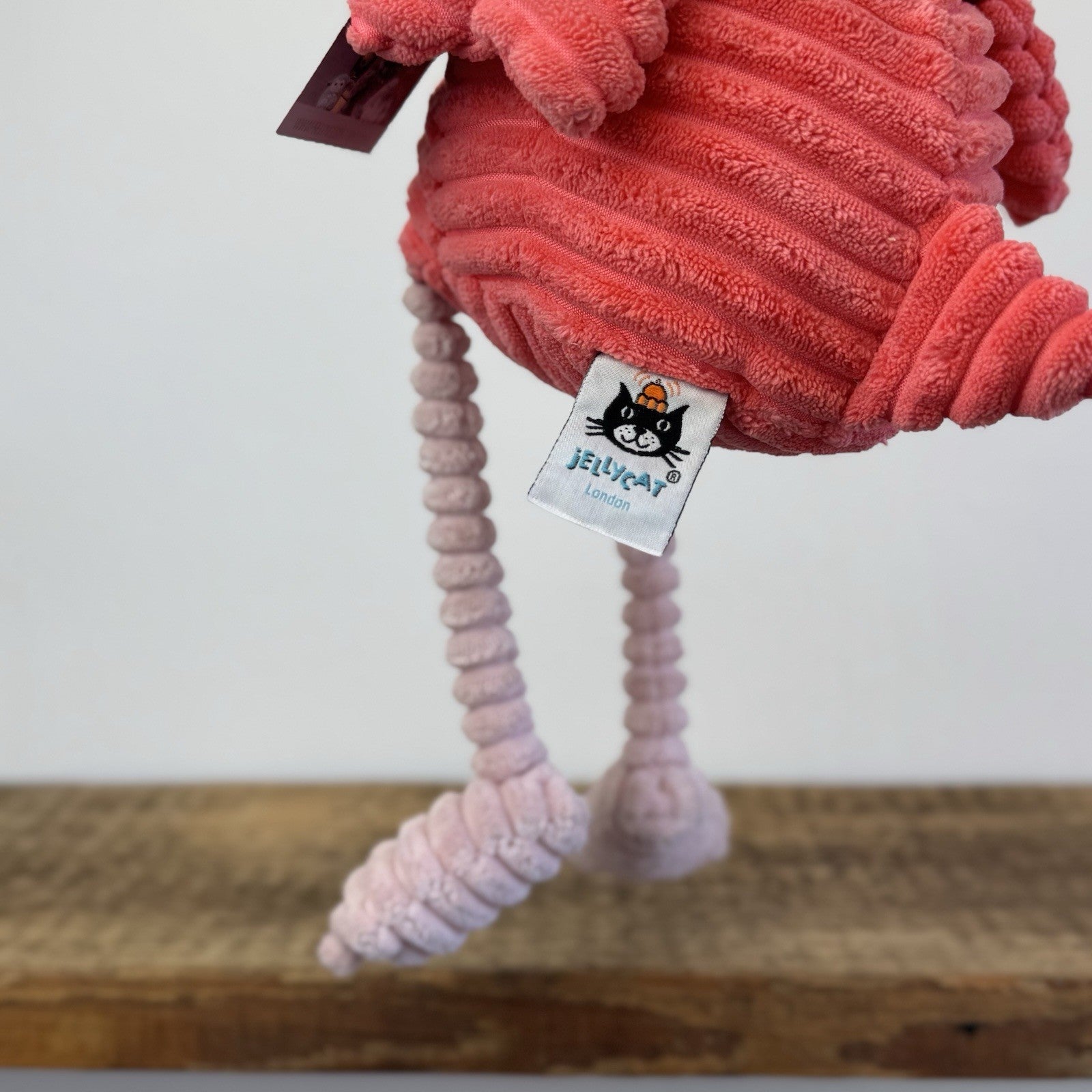 Jellycat Cordy Roy Flamingo - Pink Corduroy Beanie Flamingo Bird Retired 16"