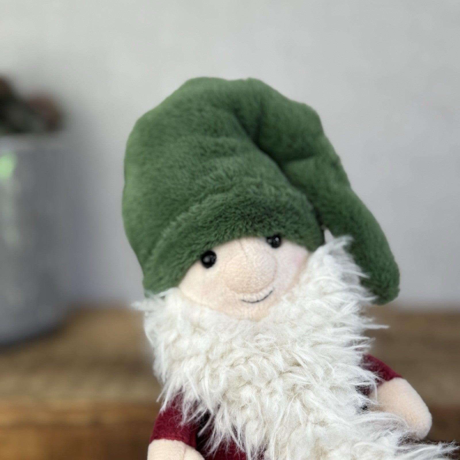 Jellycat Noel Nisse Gnome - Small Garden Gnome Soft Toy Beanie Display 6"