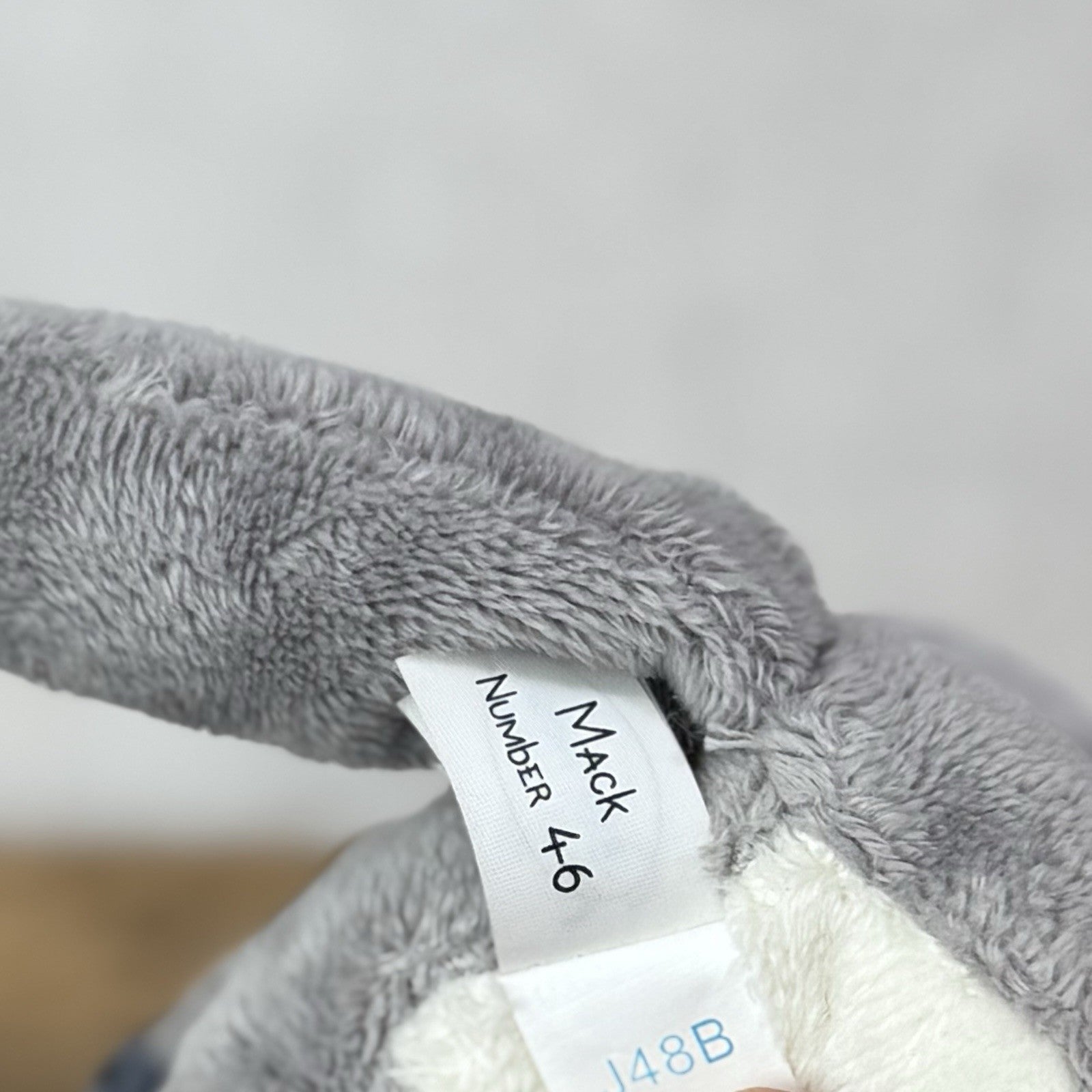 Blue Nose Friends Mack Otter #46 - Small Grey/Blue Otter Soft Toy Mini
