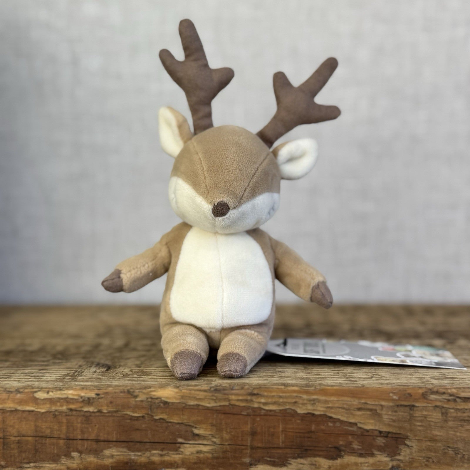 Jellycat Minikin Fawn Deer Brown - Tiny Small Velour Fawn Beanie Retired 7”