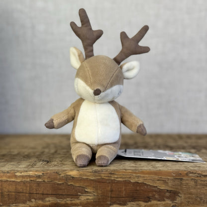 Jellycat Minikin Fawn Deer Brown - Tiny Small Velour Fawn Beanie Retired 7”