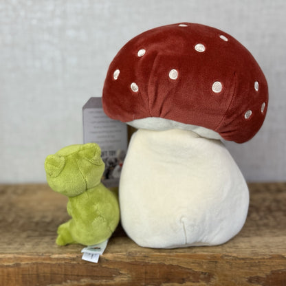 Jellycat Forest Fauna Mushroom Frog - Toadstool House Mini Frog Beanie (#2)