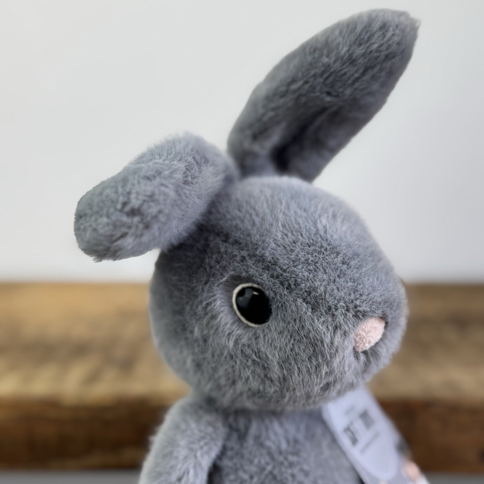 Jellycat Fuzzle Bunny Rabbit - Small Grey Fluffy Soft Toy Rare Retired Small 8"