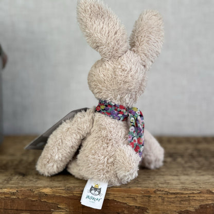 Jellycat Chi Chi Bunny Beige - Small Rabbit With Scarf Beanie Retired Rare 10”