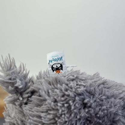 Jellycat Curvie Hippo - Grey Fluffy Beanie Chunky Hippo Plush Retired 9"