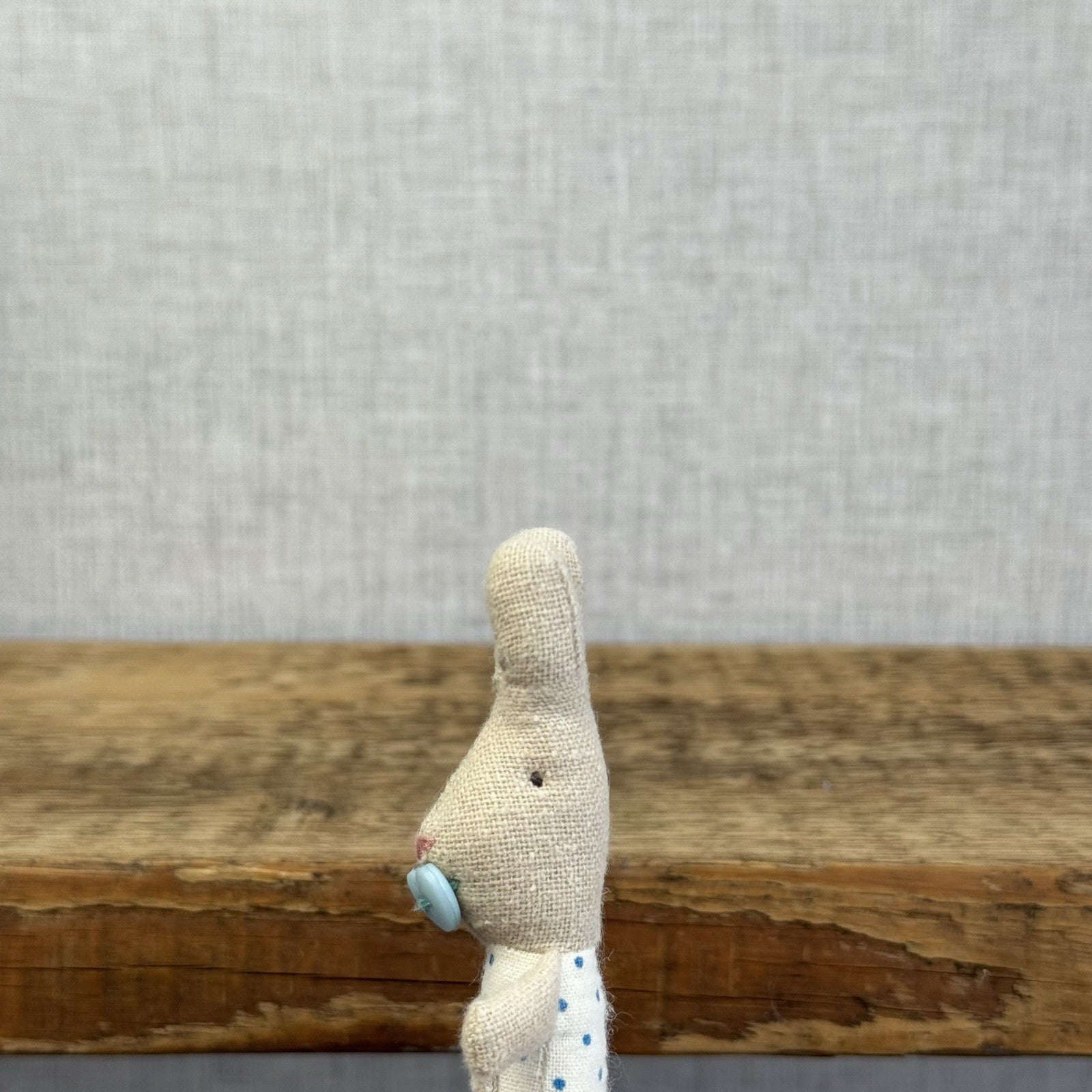 Maileg MY Baby Rabbit 2016 - Retired Baby Bunny With Button Dummy Miniature