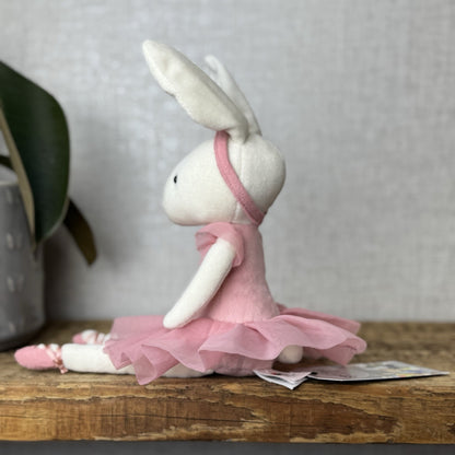 Jellycat Rose Pirouette Bunny Ballerina Rabbit Soft Toy Beanie Retired Pink 10”