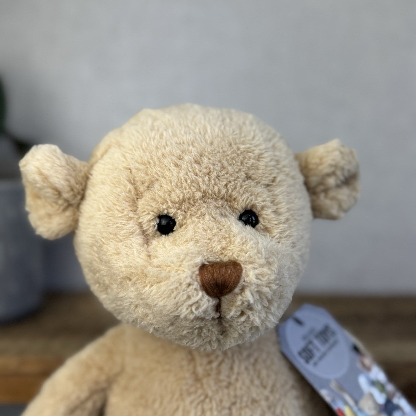 Barbara Bukowski Teddy Bear - Julian Lionheart Honey Beige Beanie Bear Retired