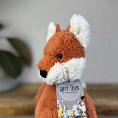 Jellycat Medium Bashful Fox Cub - Orange Fox Beanie Plush Retired 12” (#2)