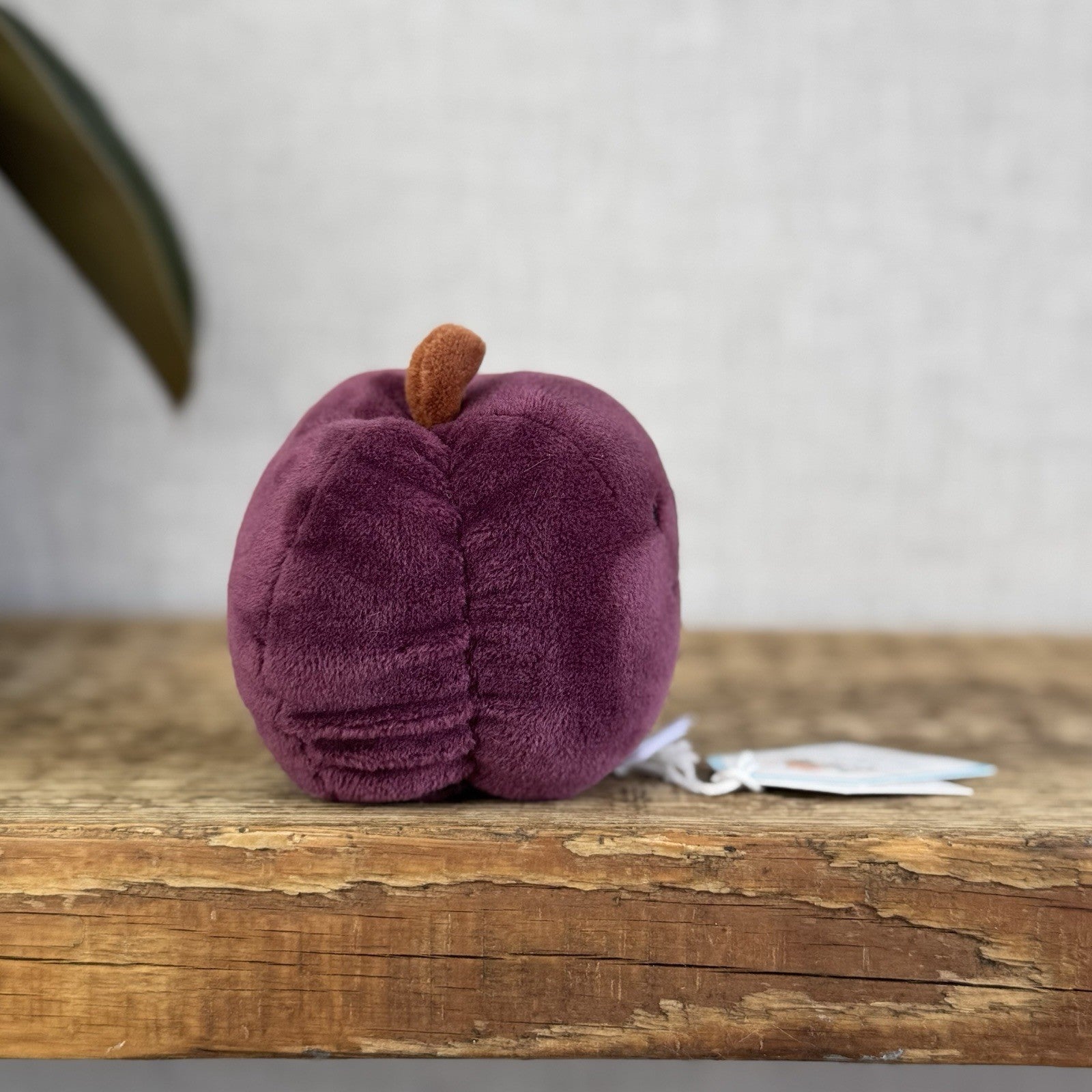 Jellycat Fabulous Fruit Plum - Small Purple Fruit Soft Toy Food Play Beanie 4”