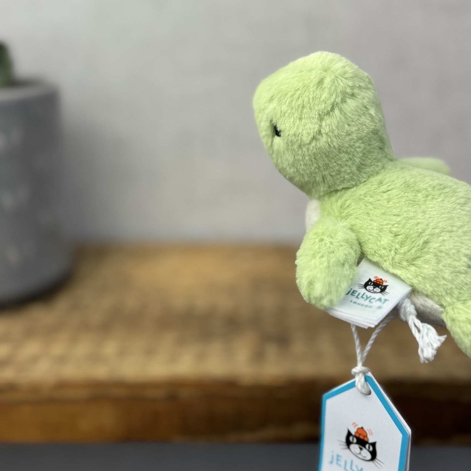 Jellycat Fluffy Turtle - Small Green Sea Turtle Soft Toy Beanie Sea 4” NWT