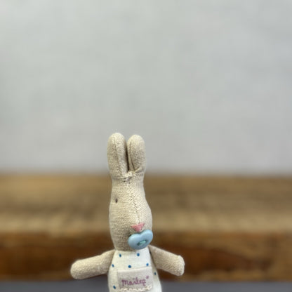 Maileg MY Baby Rabbit 2016 - Retired Baby Bunny With Button Dummy Miniature