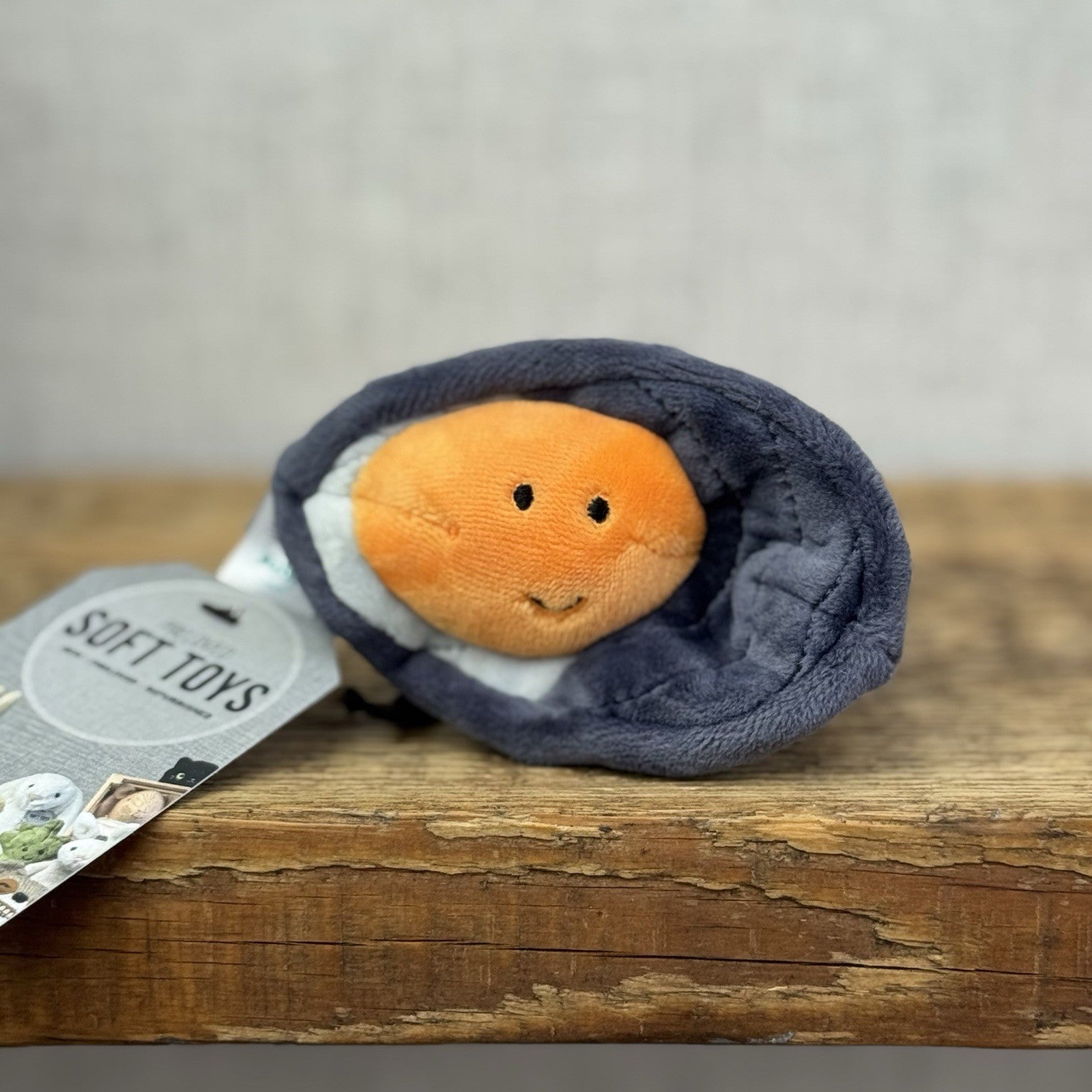 Jellycat Sensational Mussel - New Without Tags Sea Food Soft Toy Play Retired 4"