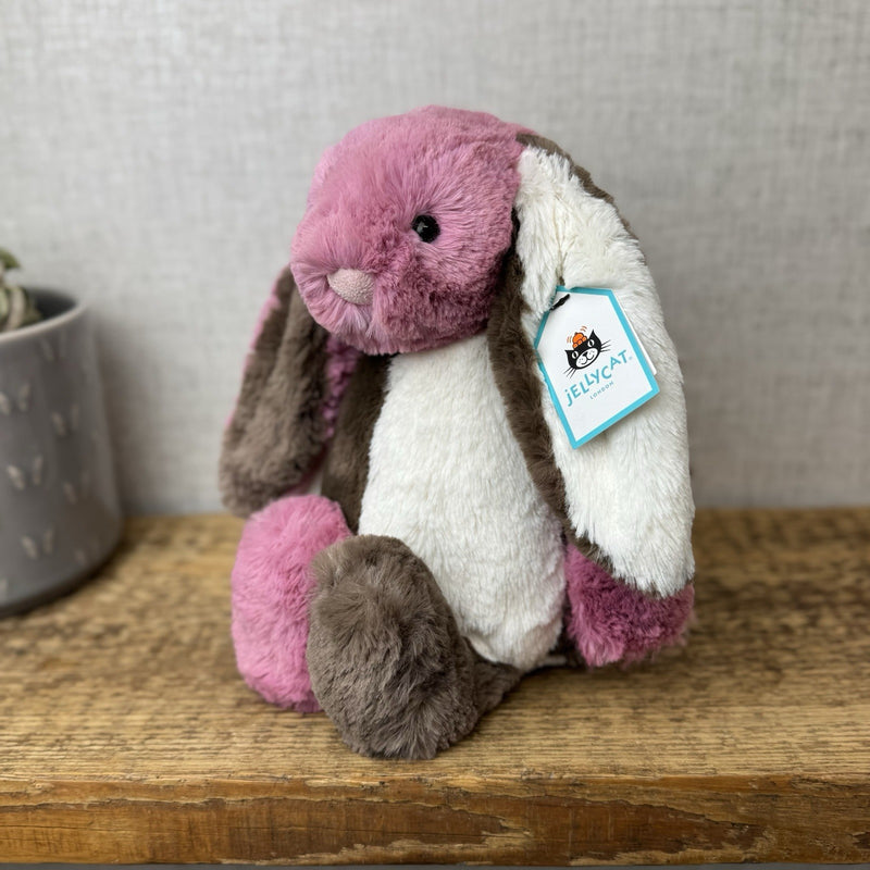 Jellycat Medium Neapolitan Bunny - Custom Hand Dyed Ltd Ed With Gift Bag & Tag