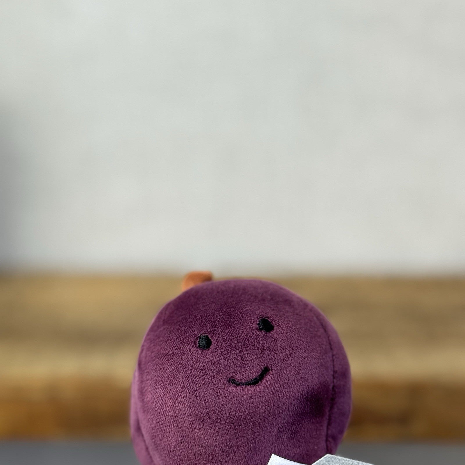 Jellycat Fabulous Fruit Plum - Small Purple Fruit Soft Toy Food Play Beanie 4”