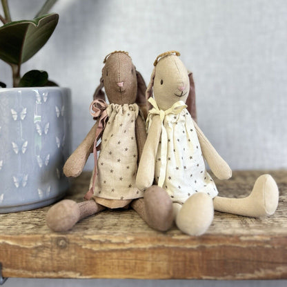 Maileg Mini Bunny Angel Gabriella - Retired 2013 - Brown Angel Bunny