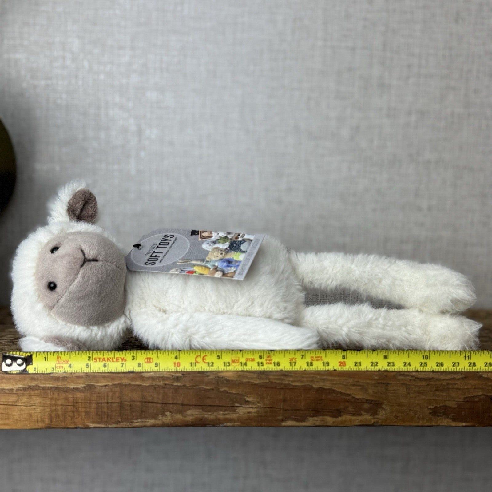 Jellycat Sweetie Lamb - Fluffy White Beige Face Lamb Sheep Beanie Rare 11"