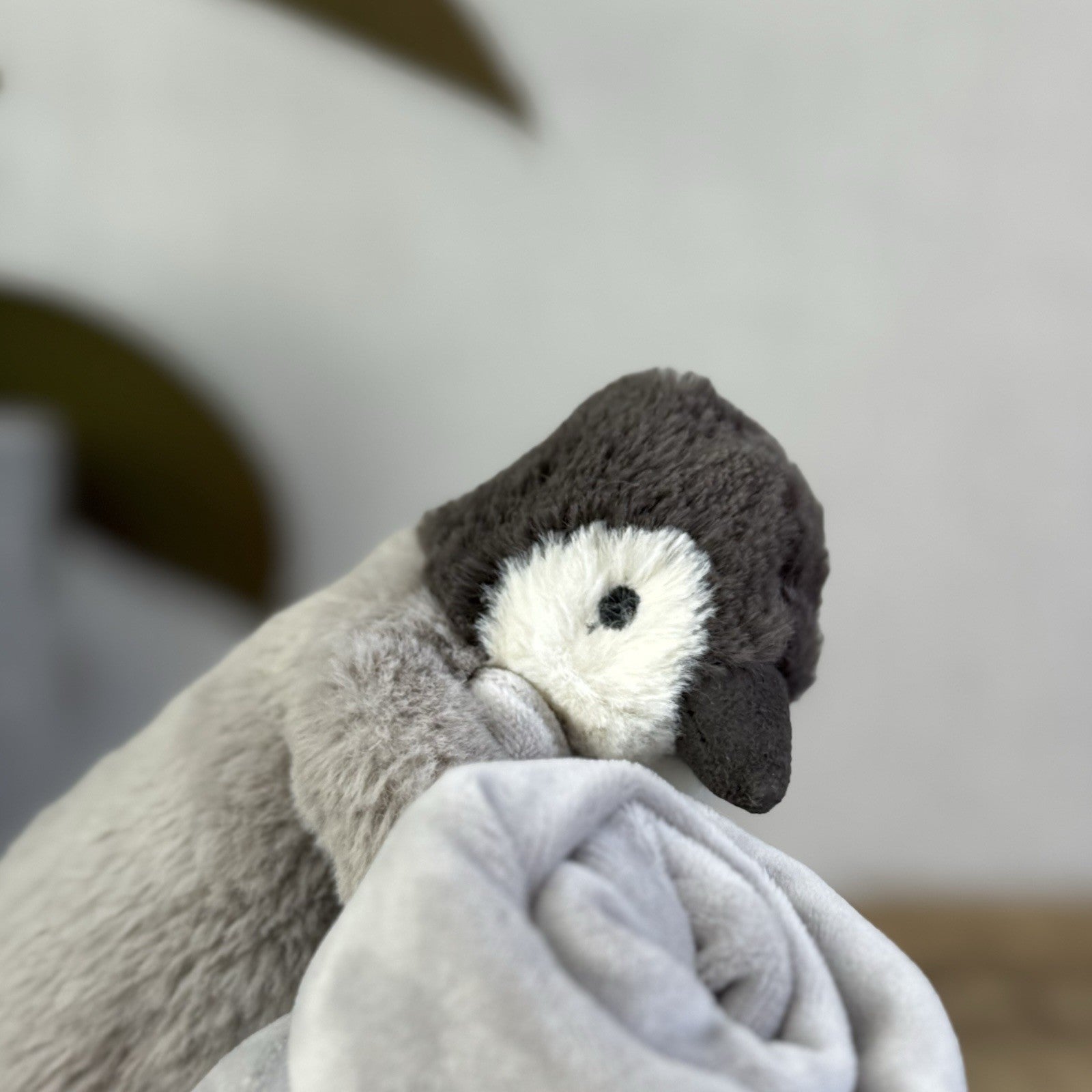Jellycat Grey Percy Penguin Soother Comforter Comfort Blankie Soft Toy Plush