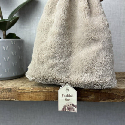 Jellycat Bashful Hat & Scarf Set - Rare Retired Beige Bunny Collectible New Tags