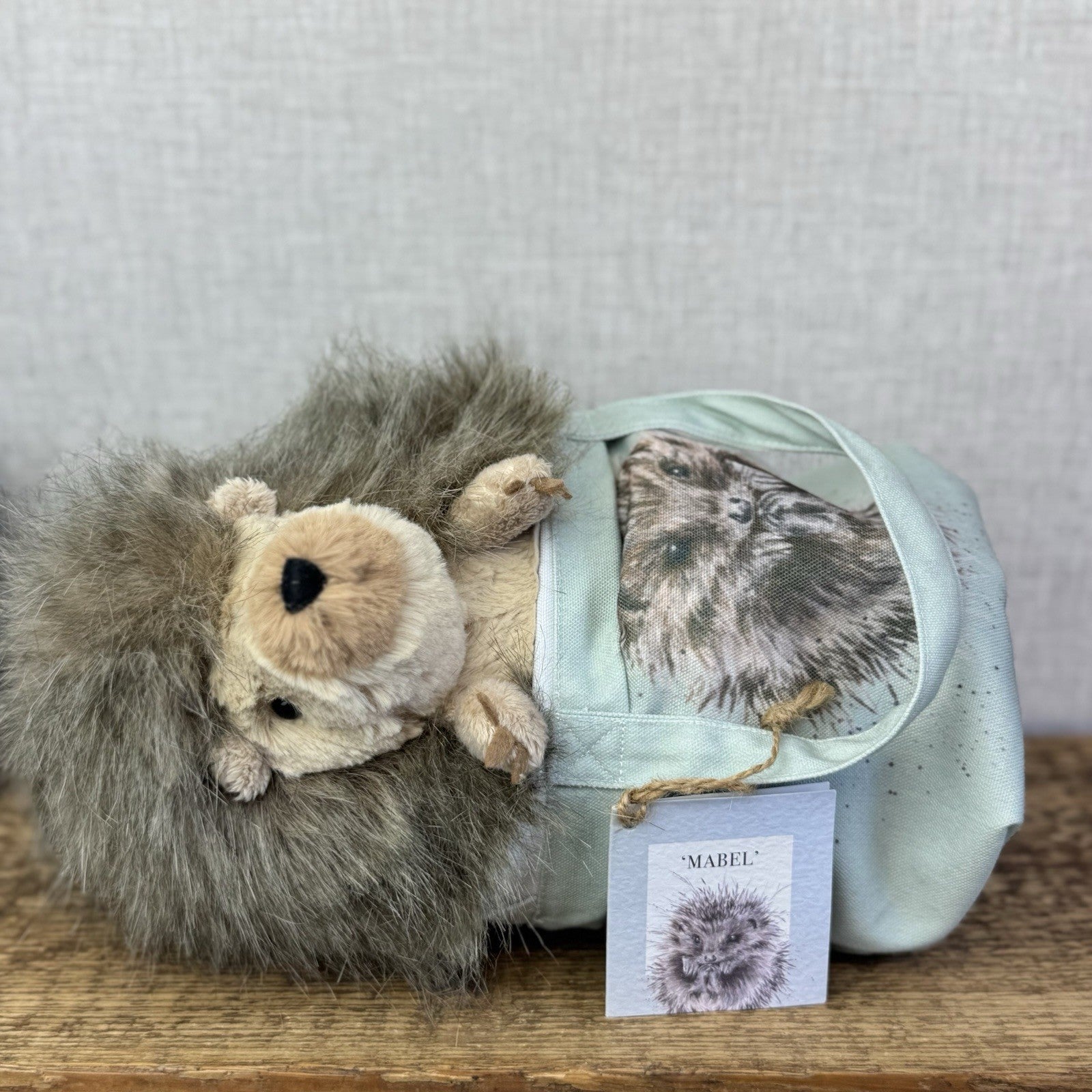 Wrendale Designs - Hannah Dale Soft Toy Mabel Hedgehog New With Bag & Tags