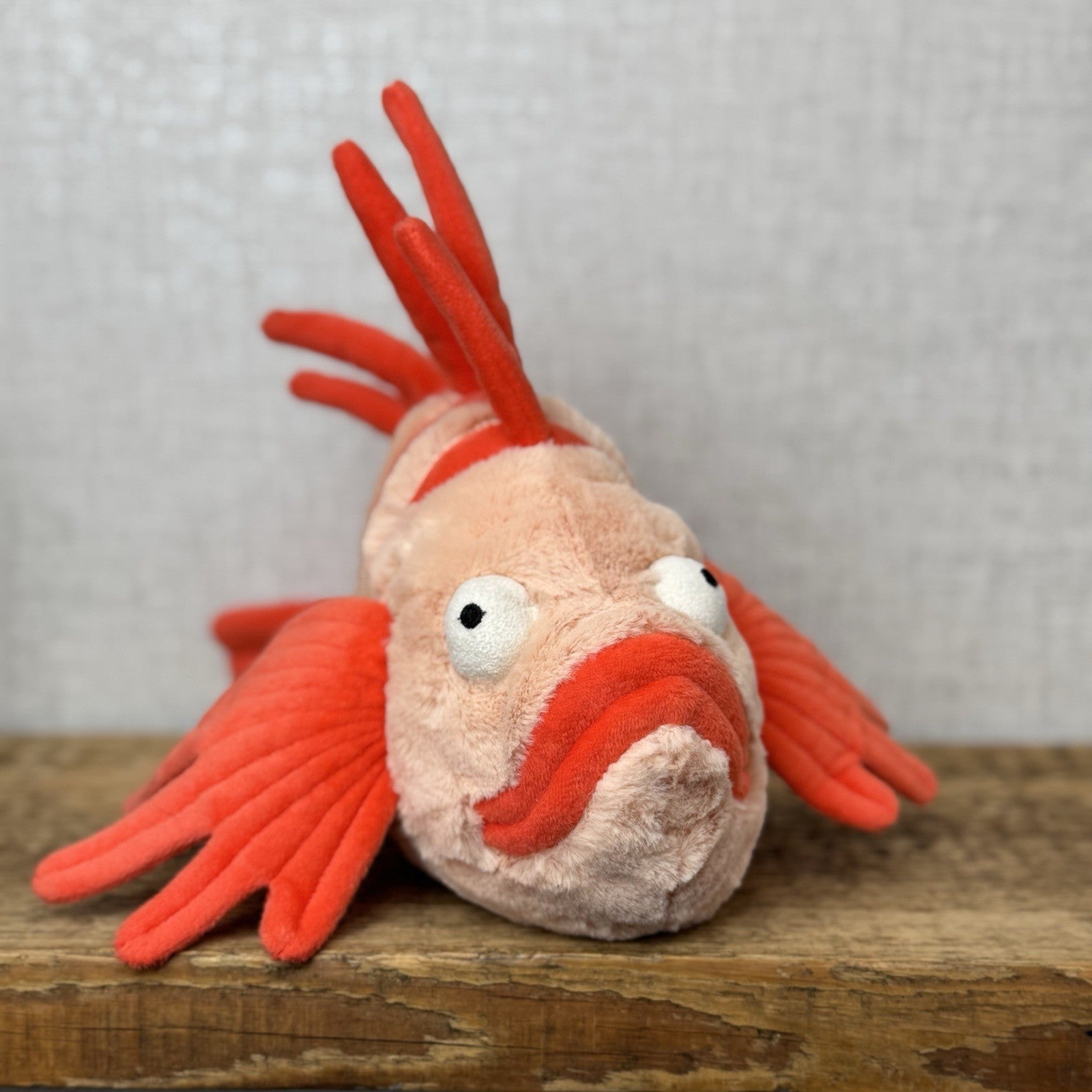 Jellycat Lois Lionfish - Retired Orange Fish Soft Toy Beanie Plush Tropical Fish