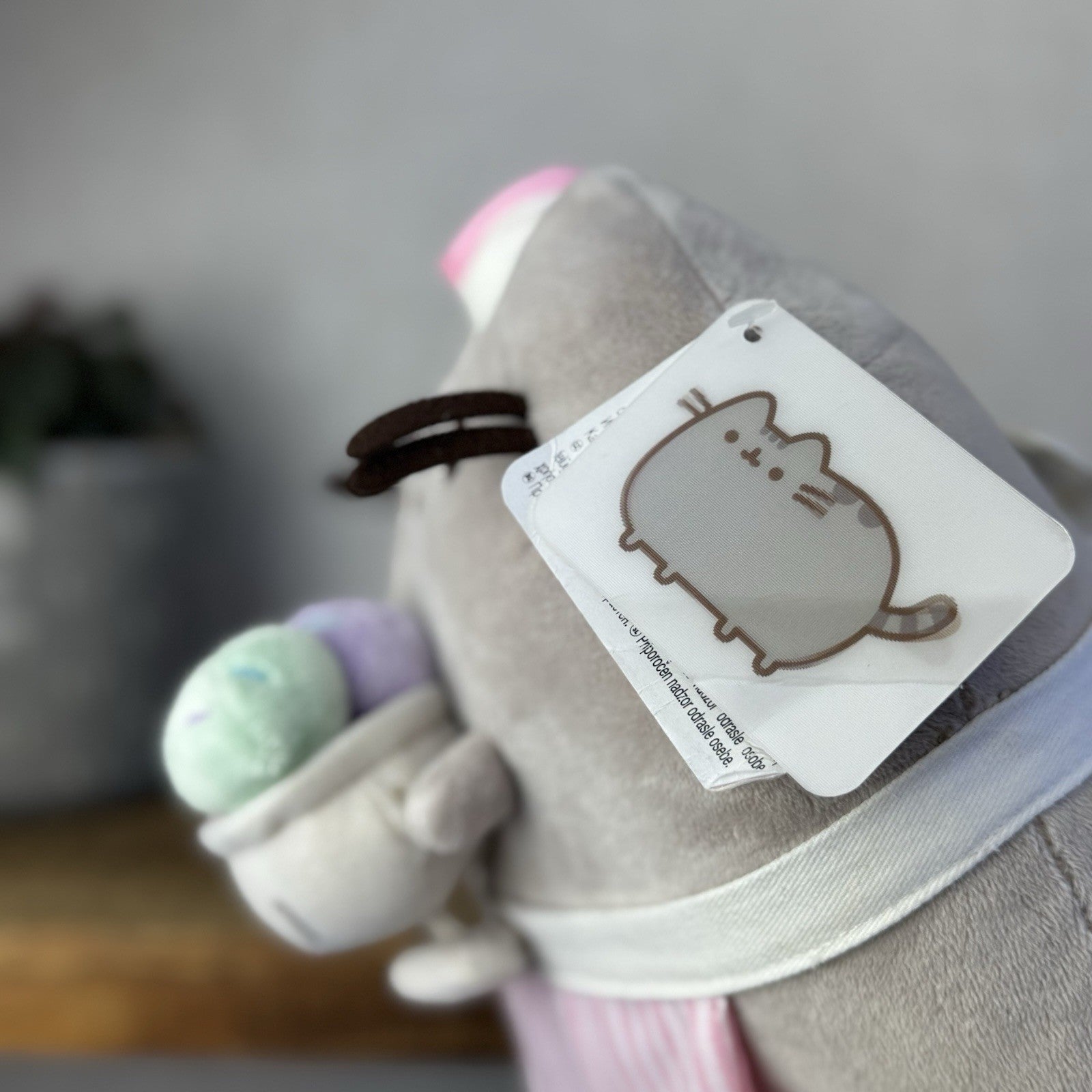 Pusheen Ice Cream Parlour Plush - Retired Claire’s Exclusive Pusheen With Tags