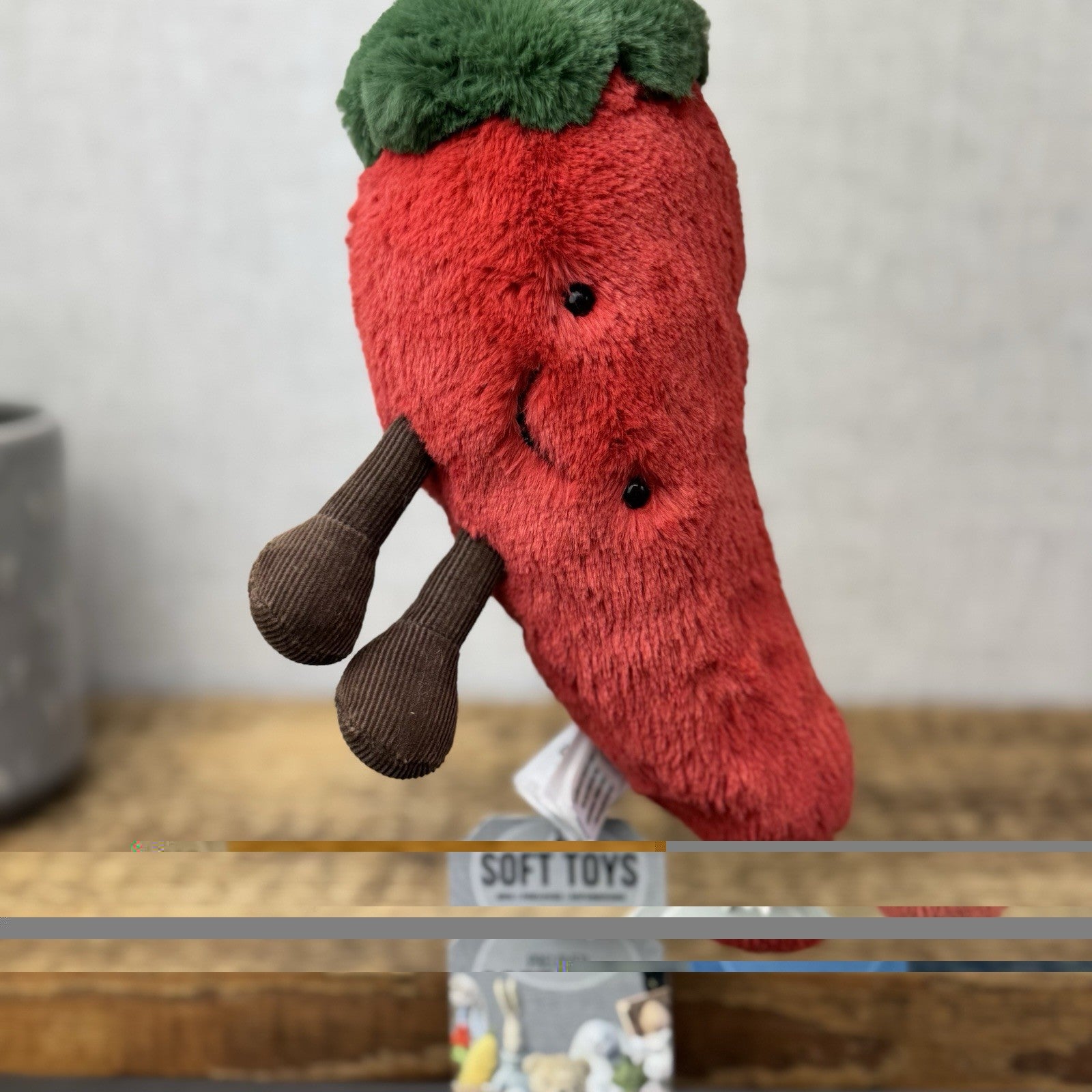 Jellycat Small Amuseable Chilli - First Release Soft Toy Chilli Food Plush 8”