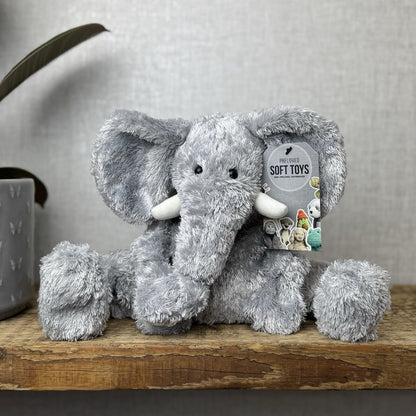 Jellycat Knotty Elephant - Jellycat Large Grey Floppy Elephant Toy Vintage 14"