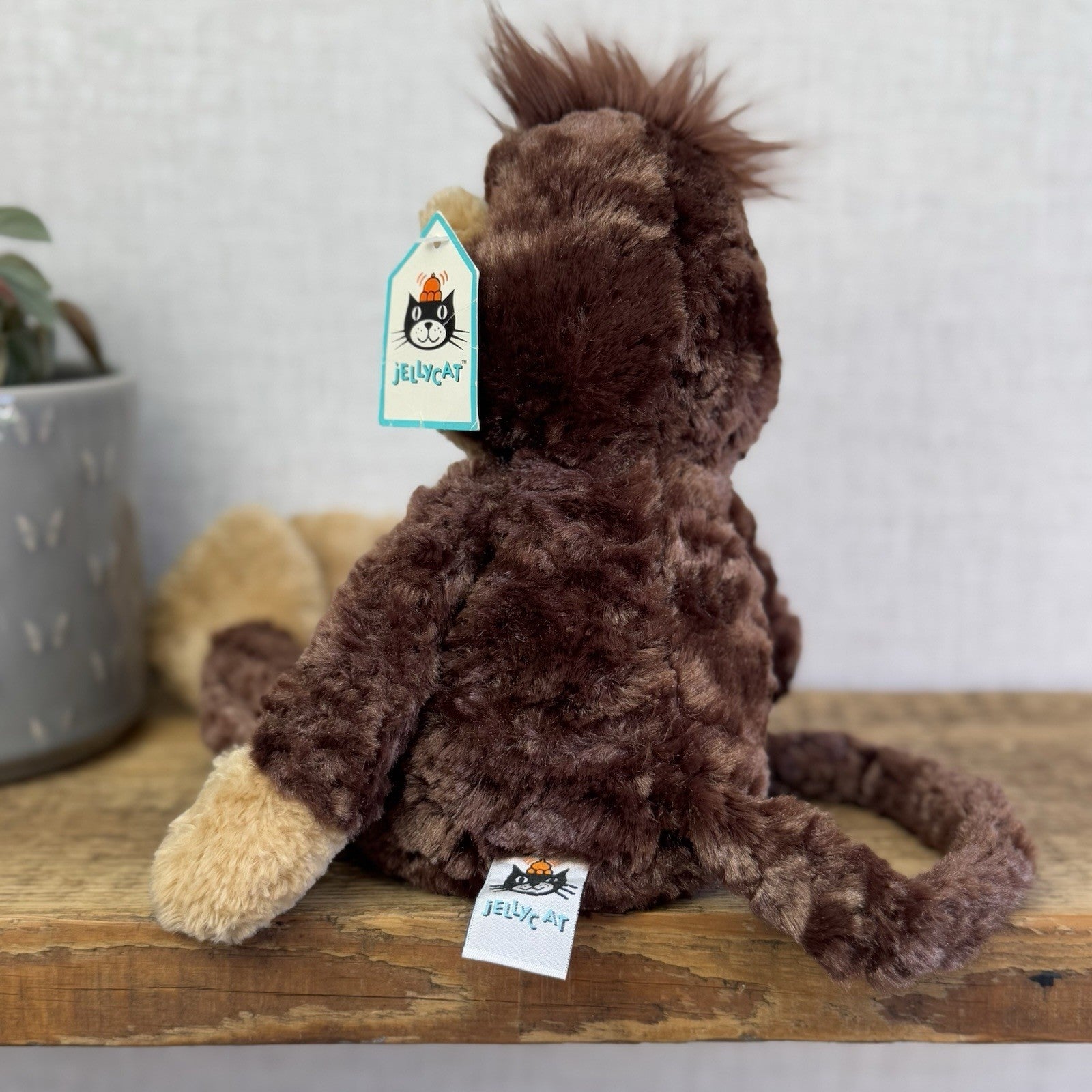 Jellycat Small Pickles Monkey - Vintage Jellycat Monkey New With Tags 12" Rare