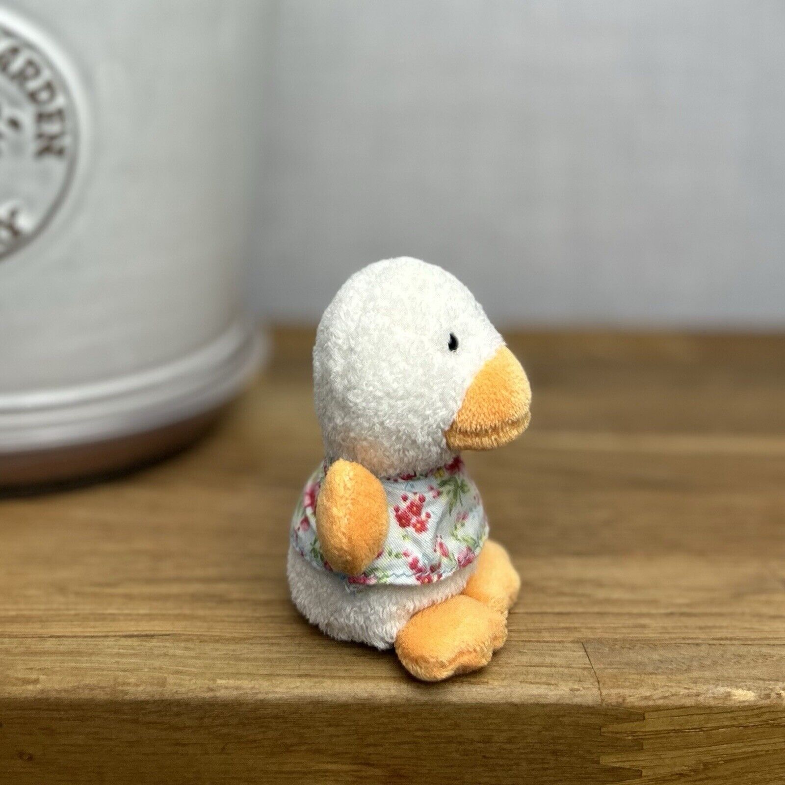Jellycat Spring Sweetie Chick - Tiny Chick In Floral Top - Tiny Duck 4”