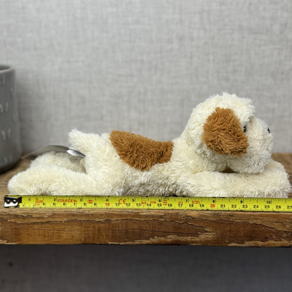 Jellycat Mish Mash Puppy Brown/Cream Laying Retired Puppy Dog Beanie 11"
