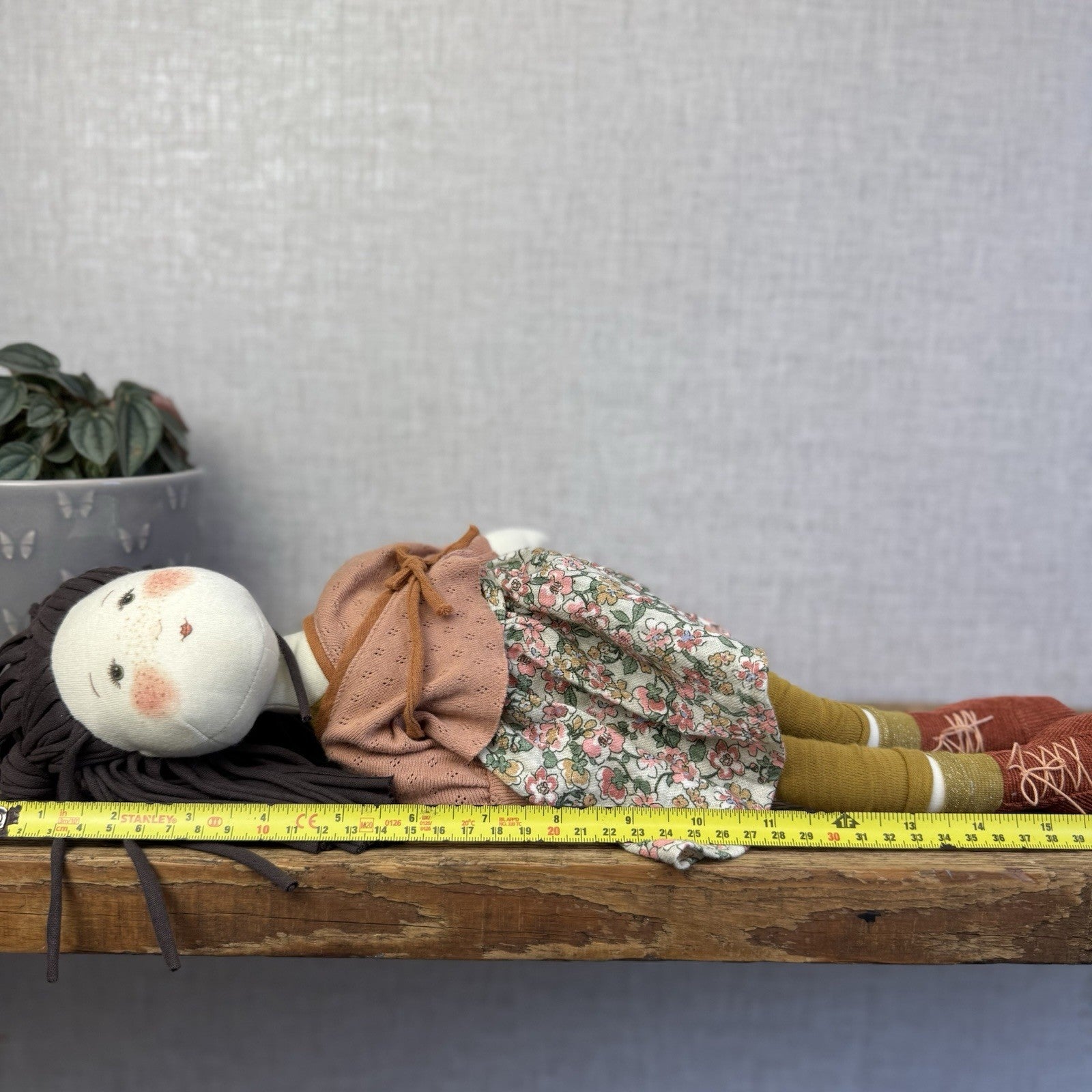 Moulin Rory - Les Rosalies Marjolaine Rag Doll - Scandinavian Doll Soft Toy 16”