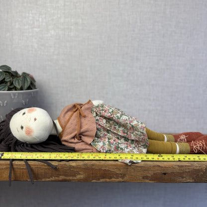 Moulin Rory - Les Rosalies Marjolaine Rag Doll - Scandinavian Doll Soft Toy 16”