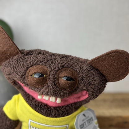 Fuggler Fugglow Grin Grin Brown Fuggler - Cute Funny Ugly Monster With Top