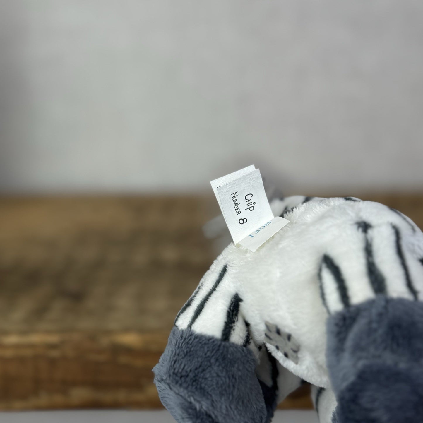 Blue Nose Friends Chip #8 - Mini Zebra Blue Nose Beanbag Soft Toy 5"
