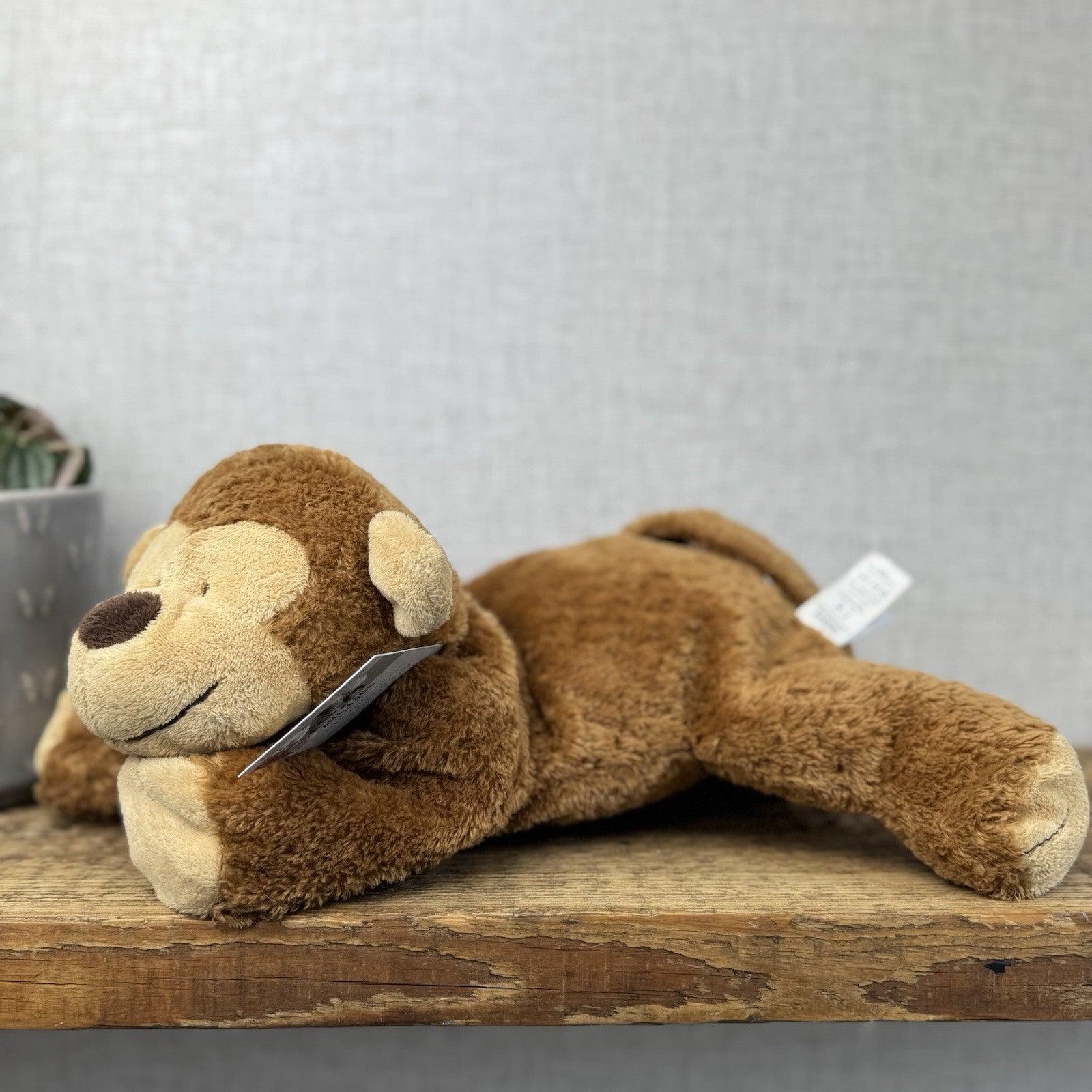 Marks & Spencers Large Plush Soft Toy Vintage Monkey Beanie M&S 8339249