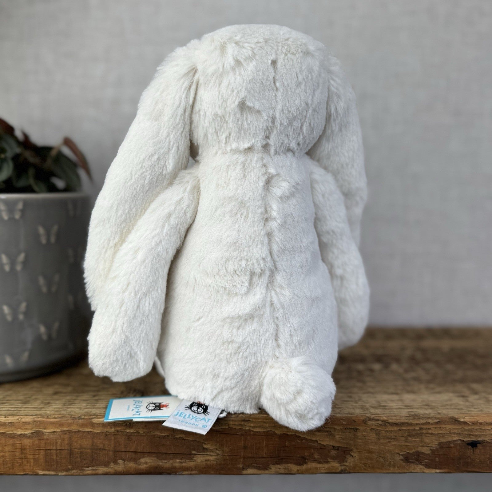 Jellycat Medium Bashful Blossom Cream Bunny Berry - Cream Bunny Pink Ears NWT 