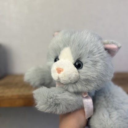 Chosen International Floppy Grey  Beanie Kitten - Vintage Grey Kitten ESSA 12”